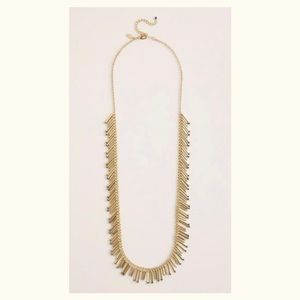 CHICO’S • ‘Lucy’ gold fringe single necklace